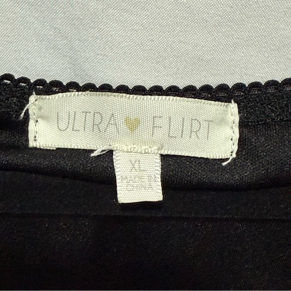 Ultra Flirt Mesh Floral Mini Dress XL Sheer Layered Y2K Indie Grunge Babydoll - Picture 5 of 14